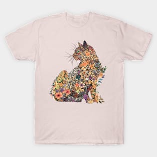 Floral Cat T-Shirt